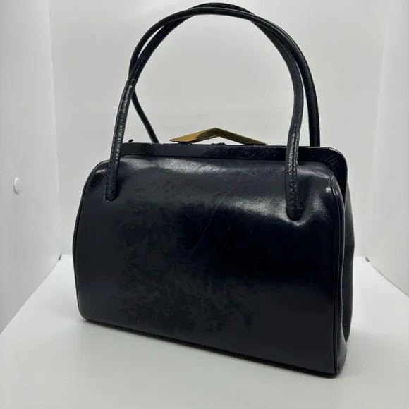 Vintage Mid-Century Top Handle – Navy Blue – OS - Picture 6 of 16